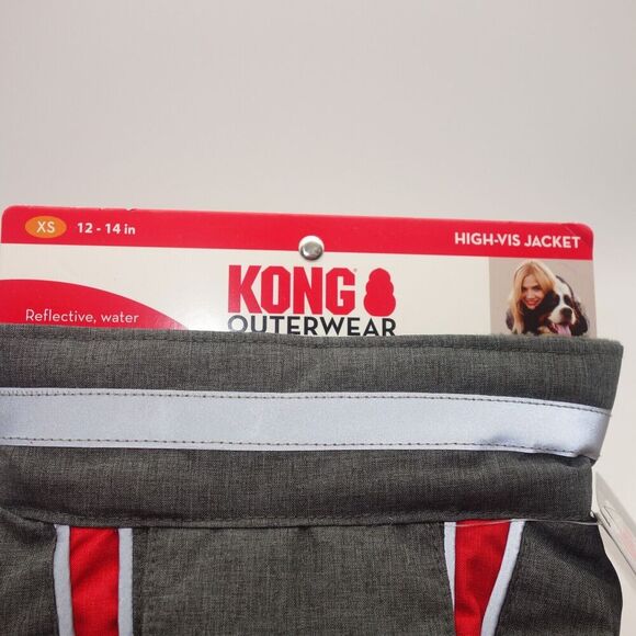 NEW Kong Outerwear High Visibility Water Resistant Dog Coat Jacket Size XS - Picture 6 of 8